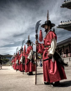 084 gyeongbokgung is guarded damn well