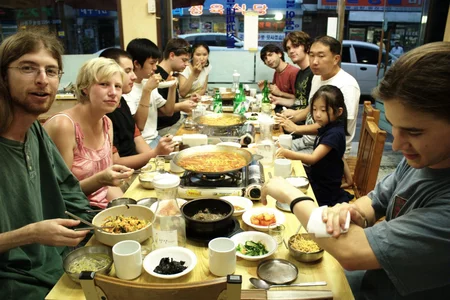 32 korean style shared dinner